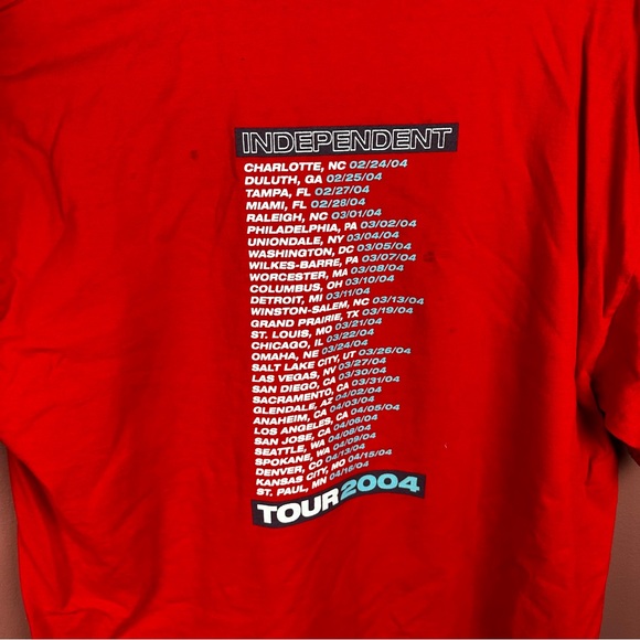 Clay Aiken Independent Tour 2004 Red Graphic T-Shirt Size XL - Picture 7 of 7